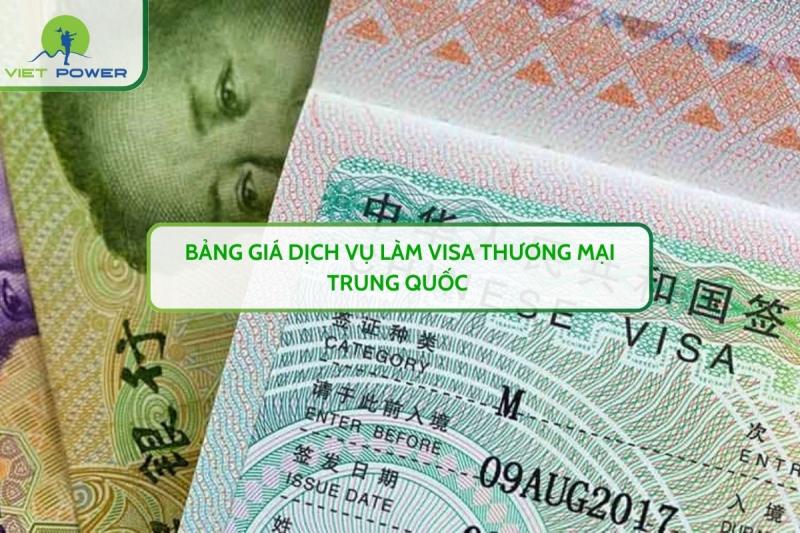 Bảng Giá Dịch Vụ Làm Visa Thương Mại Trung Quốc