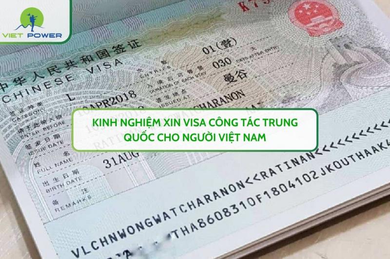 Kinh Nghiệm Xin Visa Công Tác Trung Quốc Cho Người Việt Nam